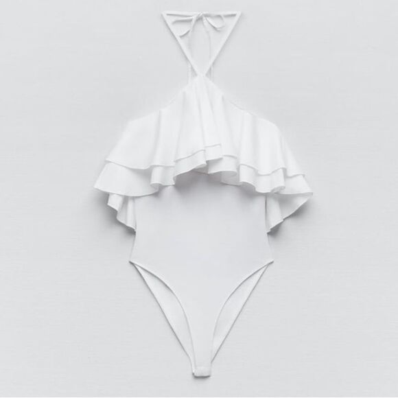 Zara White Body Bodysuit New - Picture 6 of 6